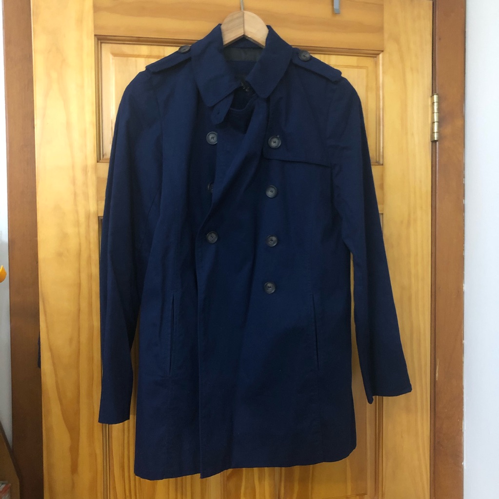 Zara Basic Navy Trench Coat
